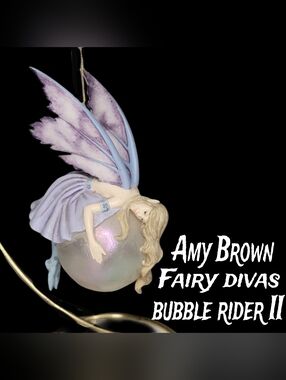 Amy Brown Fairy Divas Bubble Rider II Hanging Ornament